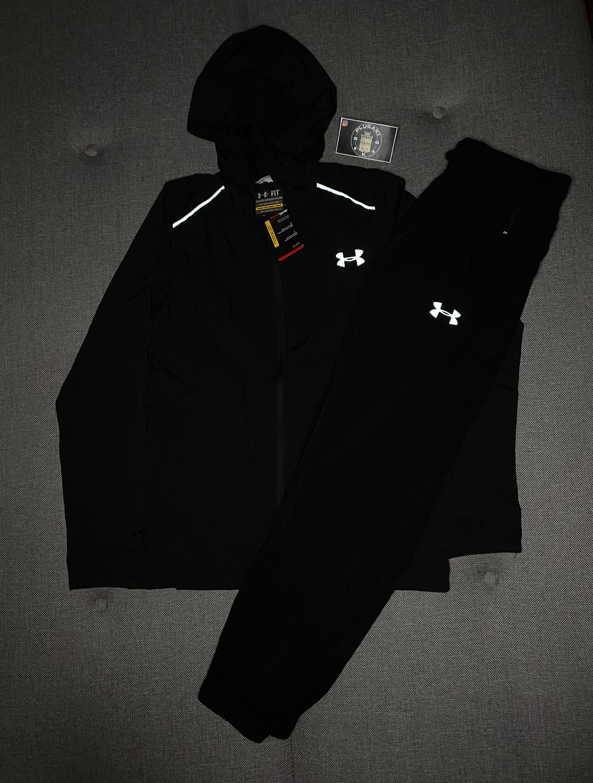 Reflective Tracksuit Μαύρο